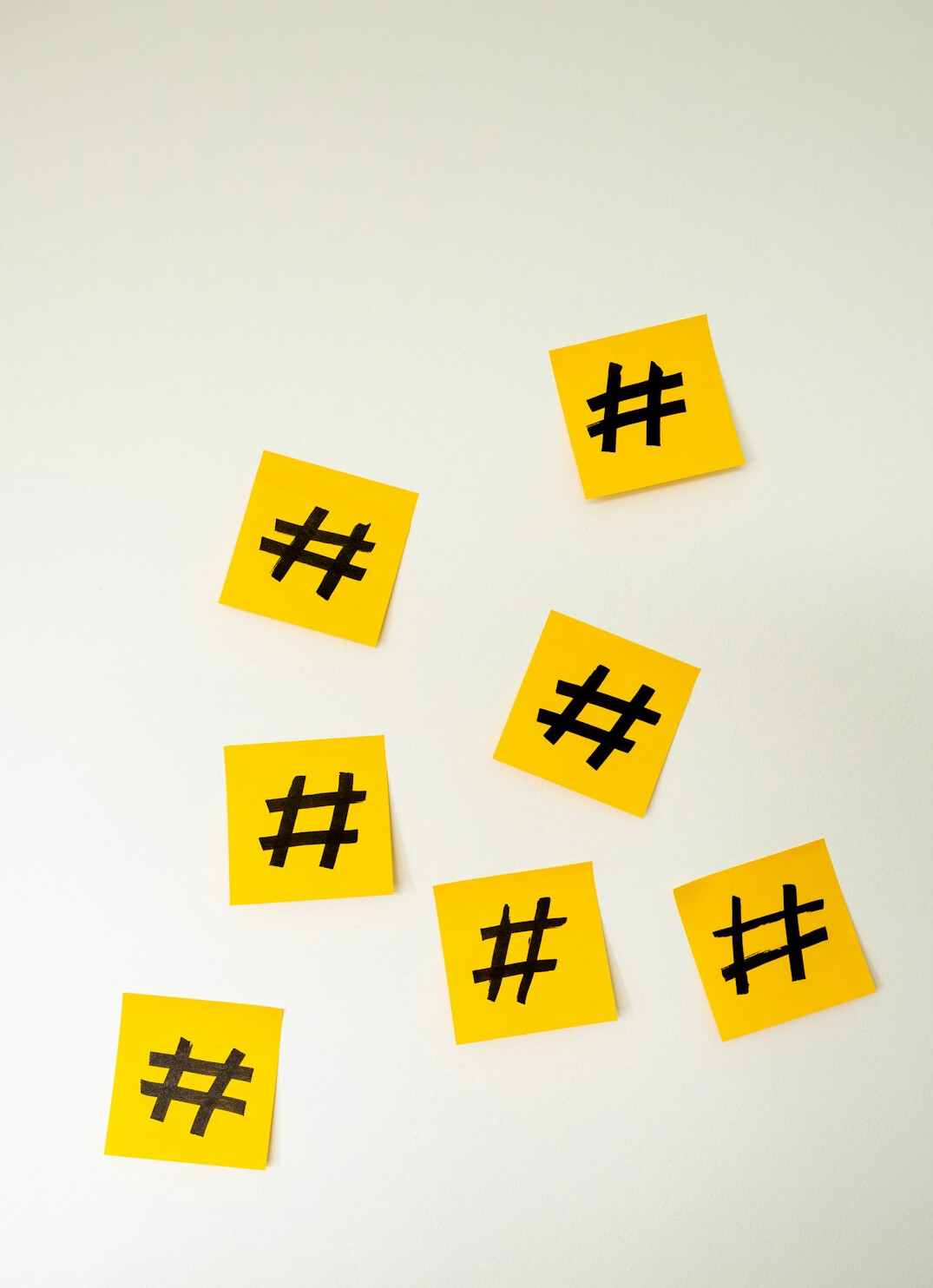 Brainstorming with sticky notes on a table