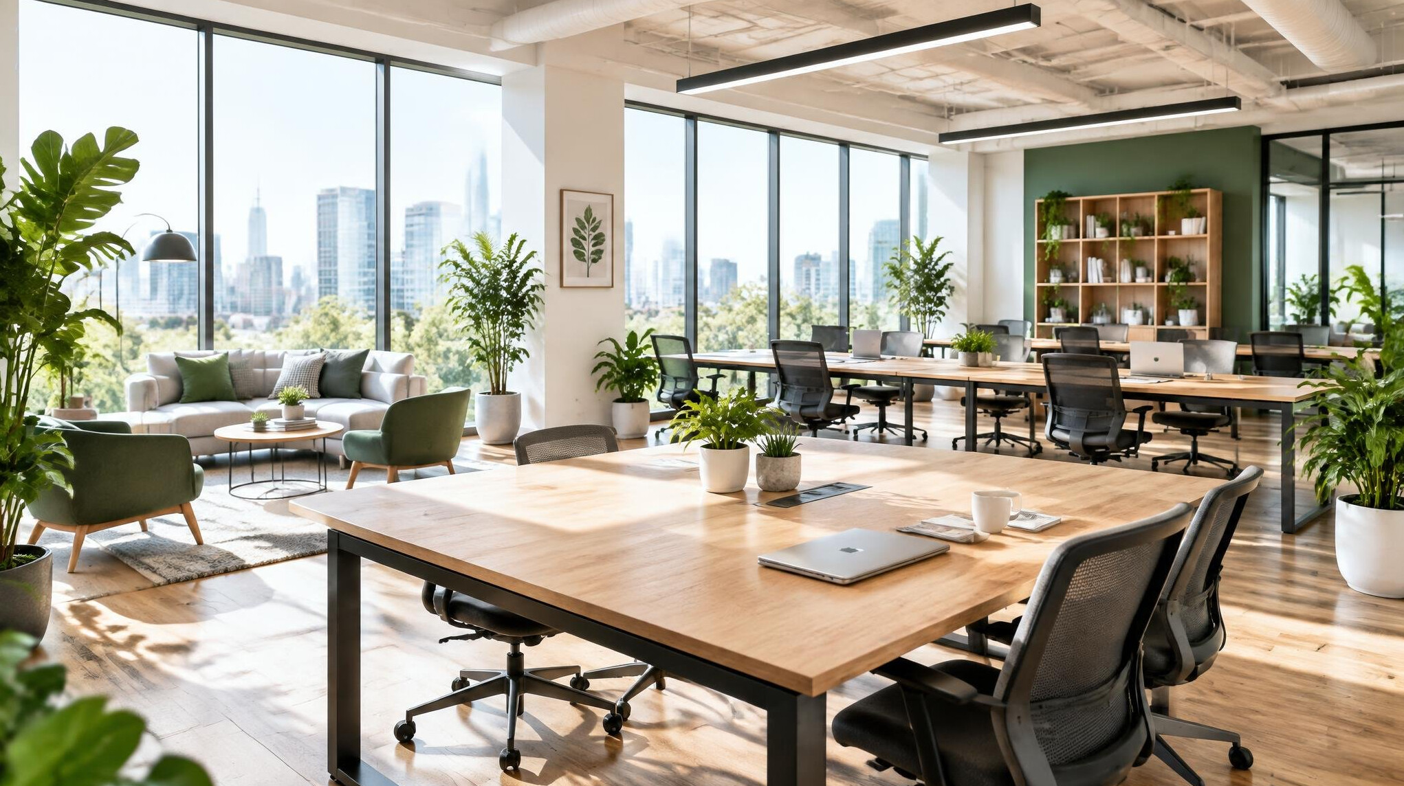 Modern bright office interior